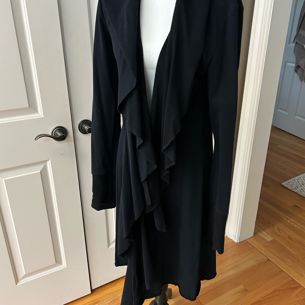 Luii/Anthropologie Black Cardigan Duster